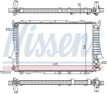 NISSENS 60459 Hűtőradiátor AUDI 100 / 100 QUATTRO / A6 / S6