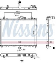 NISSENS 606055 Hűtőradiátor PEUGEOT 508