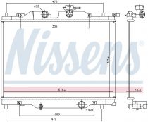 NISSENS 606110 Hűtőradiátor MAZDA 2 III - 4 ajtu00f3s