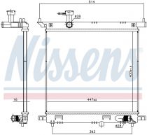 NISSENS 606138 Hűtőradiátor NISSAN NOTE