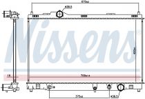 NISSENS 606167 Hűtőradiátor LEXUS GS III
