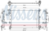 NISSENS 606441 Hűtőradiátor FIAT 500 L