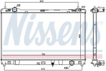 NISSENS 606547 Hűtőradiátor LEXUS IS III