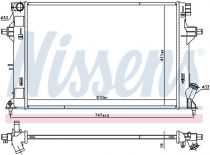 NISSENS 606552 Hűtőradiátor HYUNDAI ELANTRA / i30