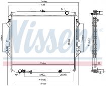 NISSENS 606558 Hűtőradiátor TOYOTA FORTUNER / HI-LUX VIII
