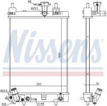 NISSENS 617553 Hűtőradiátor TOYOTA PIXIS SPACE