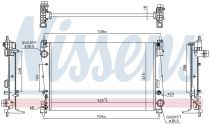 NISSENS 617864 Hűtőradiátor FIAT BRAVO II / GRANDE PUNTO / PUNTO EVO / PUNTO III