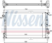 NISSENS 62156A Hűtőradiátor FORD TRANSIT CONNECT