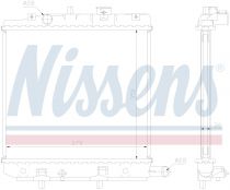 NISSENS 62455A Hűtőradiátor MAZDA DEMIO