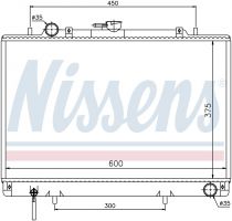 NISSENS 62809 Hűtőradiátor