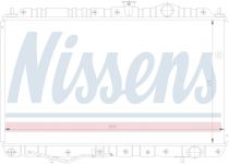 NISSENS 62845 Hűtőradiátor MITSUBISHI GALANT V