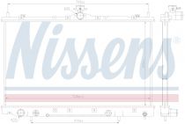 NISSENS 628975 Hűtőradiátor MITSUBISHI GRANDIS