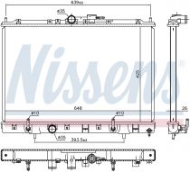NISSENS 628986 Hűtőradiátor MITSUBISHI PAJERO PININ
