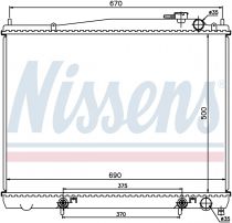 NISSENS 62916 Hűtőradiátor NISSAN PATHFINDER II