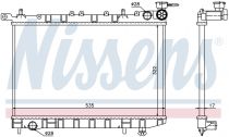 NISSENS 62949 Hűtőradiátor NISSAN 100NX / SUNNY