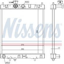 NISSENS 62954 Hűtőradiátor NISSAN MICRA