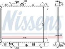 NISSENS 630707 Hűtőradiátor OPEL AGILA B