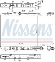 NISSENS 630708 Hűtőradiátor OPEL AGILA B