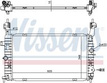 NISSENS 630747 Hűtőradiátor OPEL MERIVA A