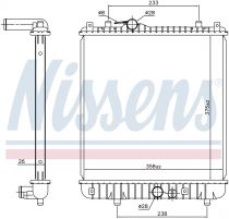 NISSENS 630787 Hűtőradiátor OPEL AGILA A