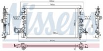 NISSENS 630798 Hűtőradiátor OPEL ASTRA K