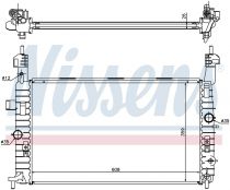 NISSENS 63096 Hűtőradiátor OPEL MERIVA A