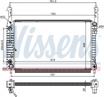 NISSENS 63119 Hűtőradiátor OPEL ANTARA