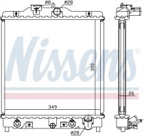 NISSENS 633081 Hűtőradiátor HONDA CIVIC V / CIVIC VI / HR-V