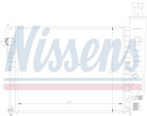 NISSENS 63465 Hűtőradiátor PEUGEOT 405