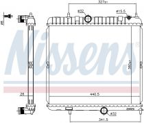 NISSENS 636028 Hűtőradiátor