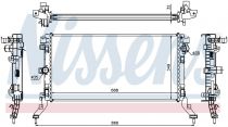 NISSENS 637603 Hűtőradiátor RENAULT LAGUNA 3 / LATITUDE