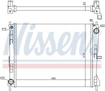 NISSENS 637605 Hűtőradiátor NISSAN MICRA