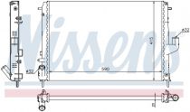 NISSENS 637613 Hűtőradiátor NISSAN NP 200