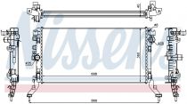 NISSENS 637619 Hűtőradiátor RENAULT LAGUNA 3