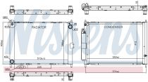 NISSENS 637625 Hűtőradiátor RENAULT CLIO III / MODUS