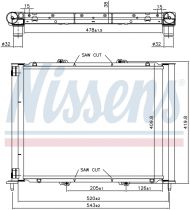 NISSENS 637626 Hűtőradiátor RENAULT CLIO II / CLIO SYMBOL / THALIA I