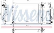 NISSENS 637627 Hűtőradiátor RENAULT CAPTUR / CLIO IV / DOKKER / DUSTER / LODGY / LOGAN II / SANDERO II / SYMBOL III / THALIA III