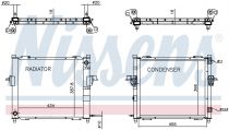 NISSENS 637635 Hűtőradiátor RENAULT TWINGO I