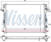 NISSENS 637638 Hűtőradiátor RENAULT ESPACE 4 / VEL SATIS