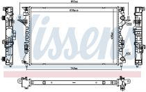 NISSENS 637642 Hűtőradiátor RENAULT ESPACE 4 / LAGUNA 2