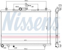 NISSENS 637643 Hűtőradiátor RENAULT KOLEOS