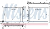 NISSENS 637654 Hűtőradiátor RENAULT TWINGO II / WIND