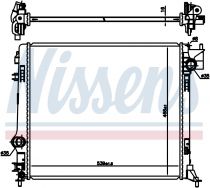 NISSENS 637665 Hűtőradiátor RENAULT KADJAR
