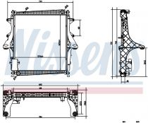 NISSENS 637875 Hűtőradiátor RENAULT MASCOTT