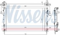 NISSENS 63813 Hűtőradiátor RENAULT ESPACE 4 / LAGUNA 2