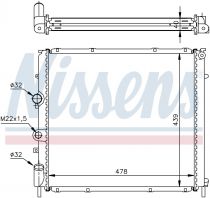 NISSENS 63854A Hűtőradiátor RENAULT KANGOO I