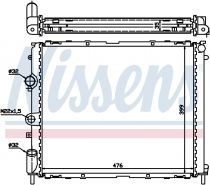 NISSENS 63855A Hűtőradiátor RENAULT CLIO II / CLIO SYMBOL / KANGOO I / THALIA I