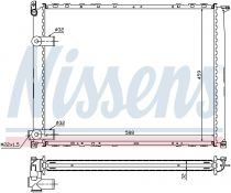 NISSENS 63943A Hűtőradiátor RENAULT SAFRANE I / SAFRANE II