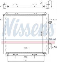 NISSENS 63947 Hűtőradiátor RENAULT EXPRESS / EXTRA / RAPID