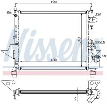 NISSENS 63949 Hűtőradiátor RENAULT TWINGO I